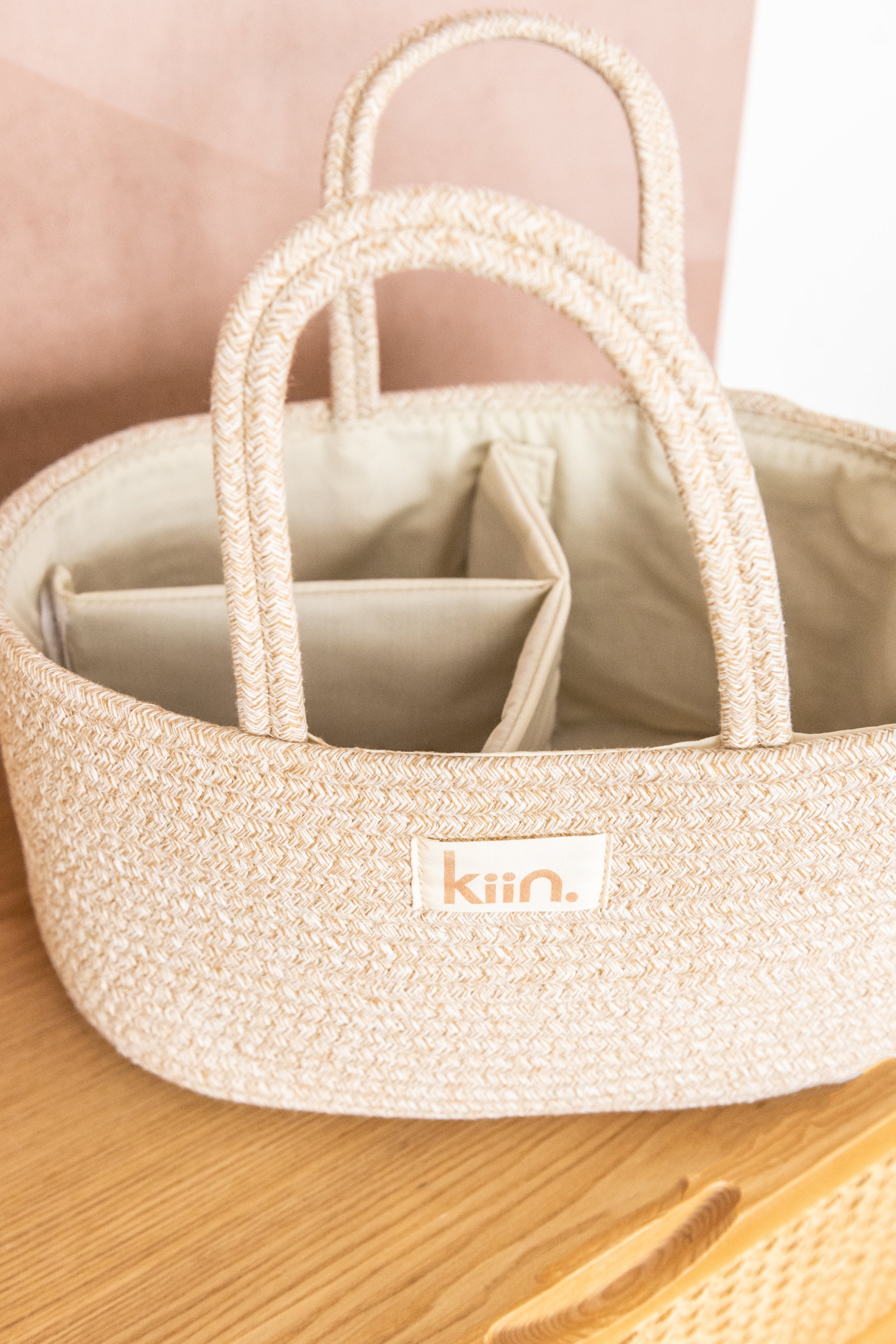 Kiin Cotton Rope Nappy Caddy Organiser