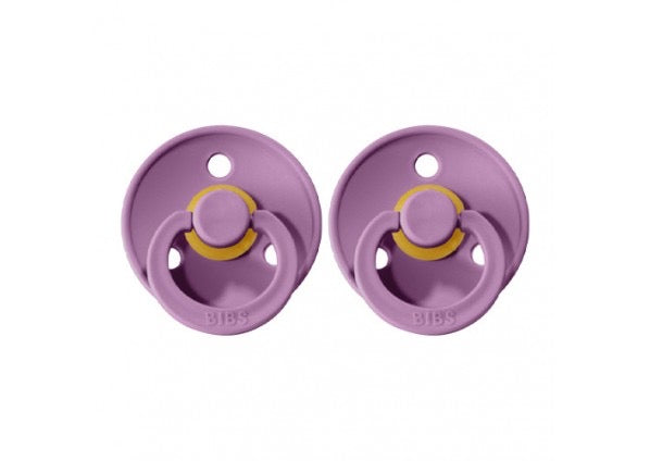 Bibs Dummies Colour Size 3 Round | 18mths+ | 2 Pack