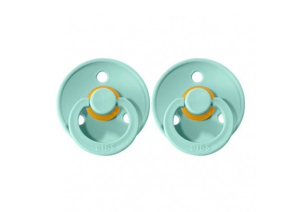 Bibs Dummies Colour Size 3 Round | 18mths+ | 2 Pack